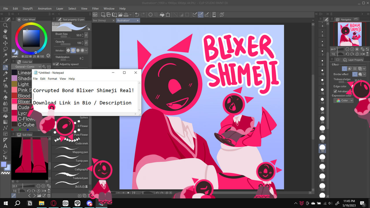 Corrupted Bond Blixer Shimeji