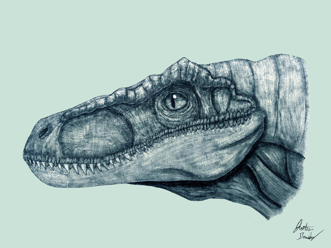 Headed Raptors Raptor Head (commission) by jbconcepts87 on DeviantArt