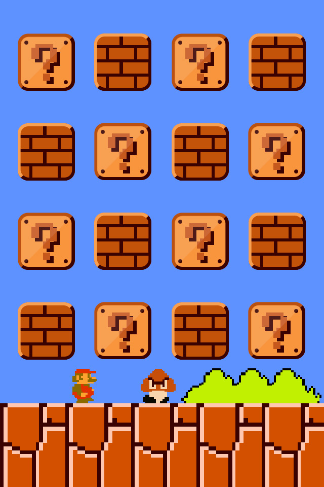 Mario wallpaper iPhone 4g