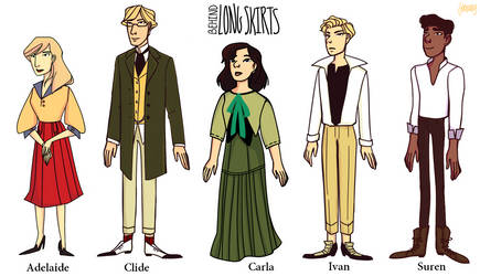 Behind Long Skirts: Full Cast