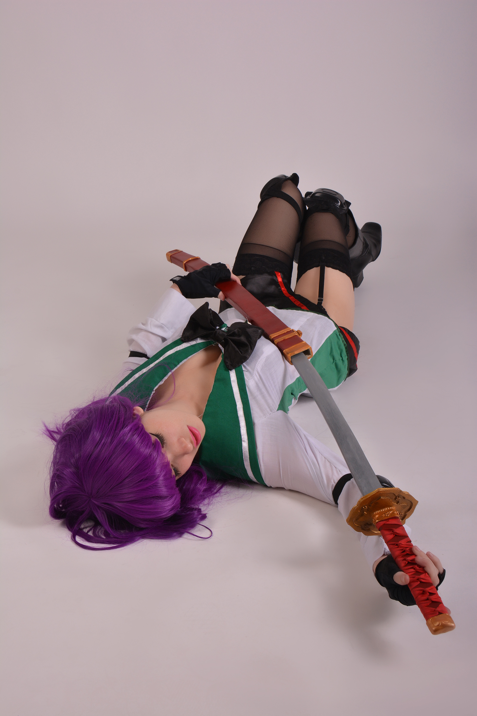 Saeko Busujima Cosplay - Resting