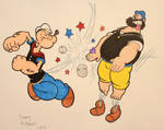 Popeye vs Brutus by DannyNicholas