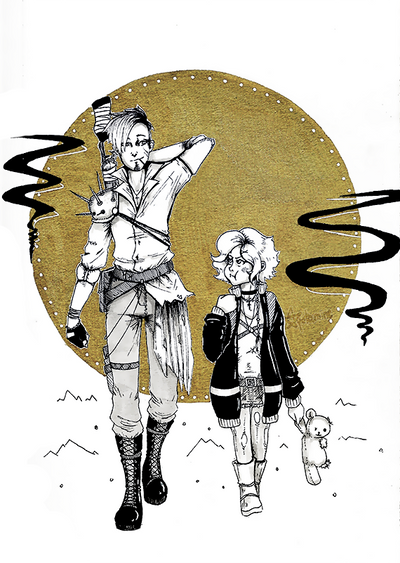 #1 ~ Father and Daughter ~ | Inktober 2017