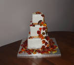 Fall Leaves Wedding Cake by reenaj