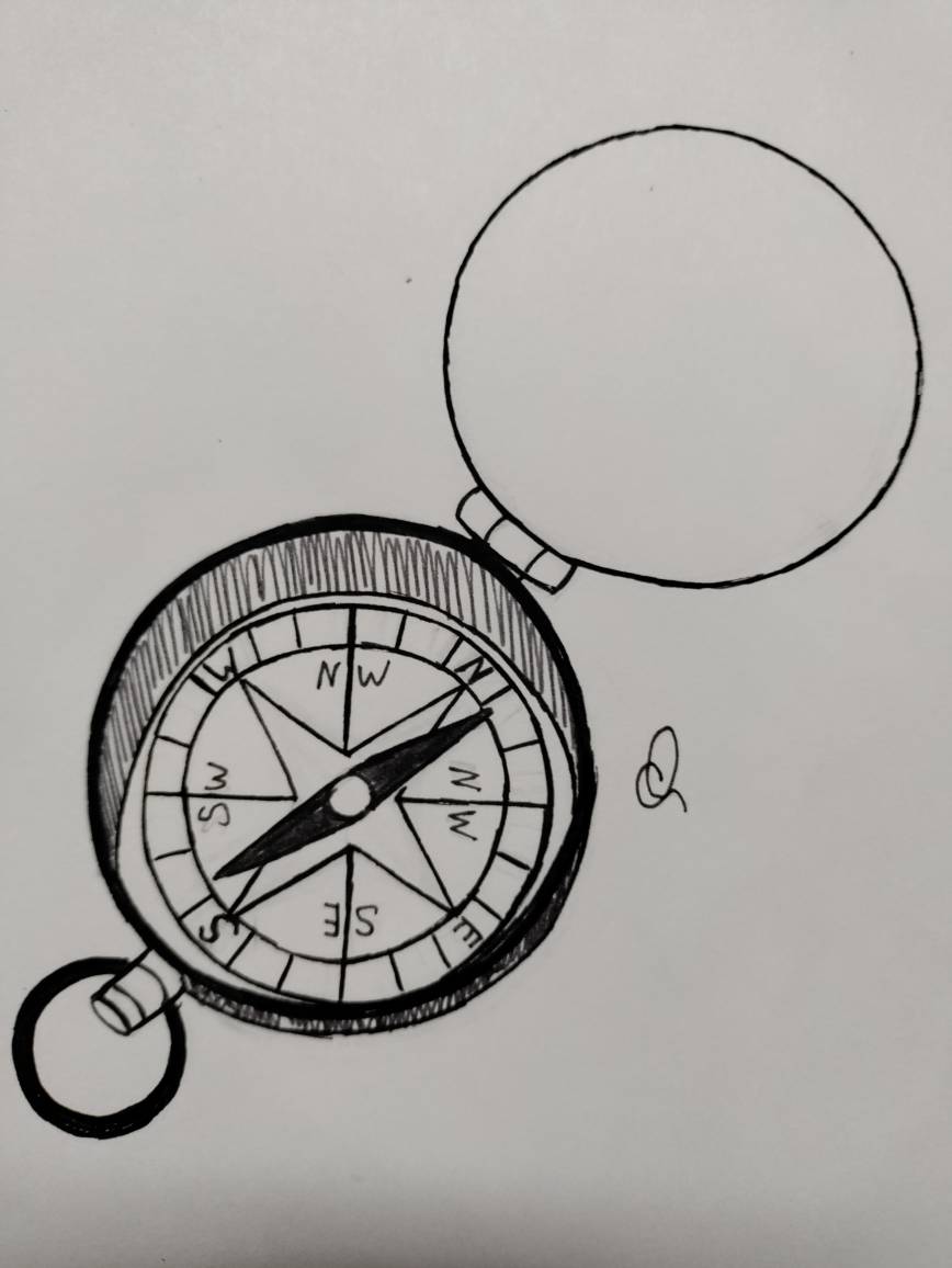 Inktober 16 Compass by Tentando-pixelart on DeviantArt