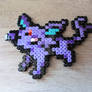 Sprite of espeon from Pokemon in perler beads