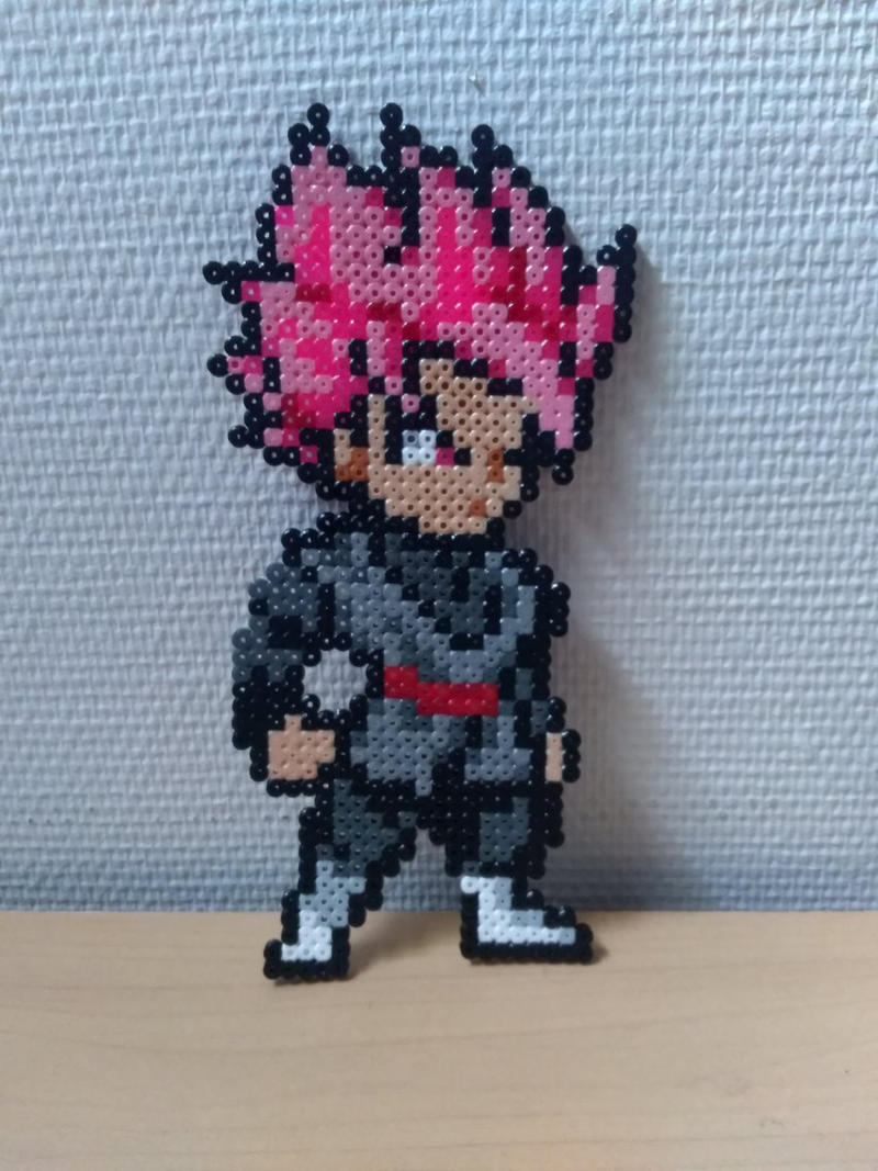 Sprite Black goku in perler beads by Kukirio on DeviantArt