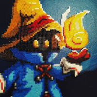 Vivi / Bibi from Final fantasy in perler