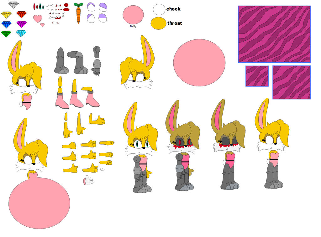 Character Builder Rabbit Bunnie Rabbot Character Builder by MilkyJewelPet on DeviantArt