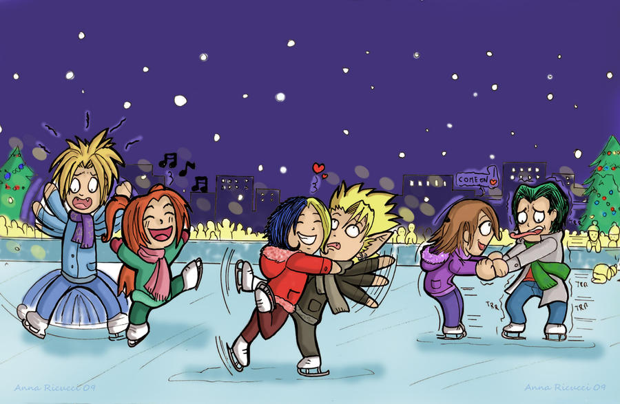 Ice skating chibi 1 XD