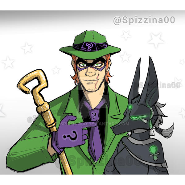 The Riddler zero year and Annabel my oc 1 by Spizzina00 on DeviantArt
