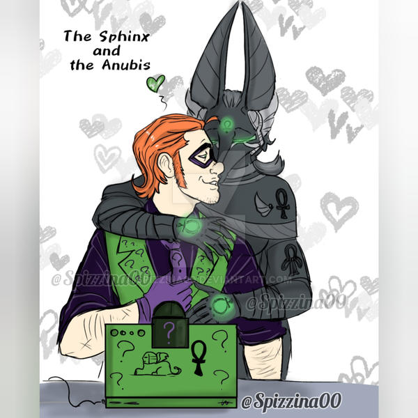 The Riddler zero year x Oc: Sphinx and Anubis by Spizzina00 on DeviantArt