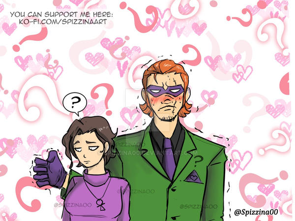 The Riddler zero year and OC: Valentine day. by Spizzina00 on DeviantArt