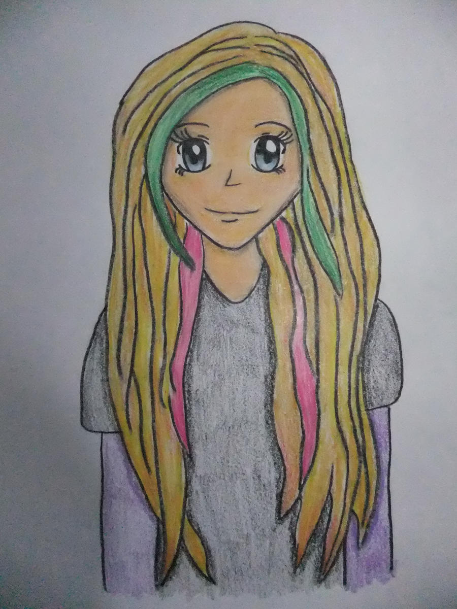 Avril Lavigne Anime drawing