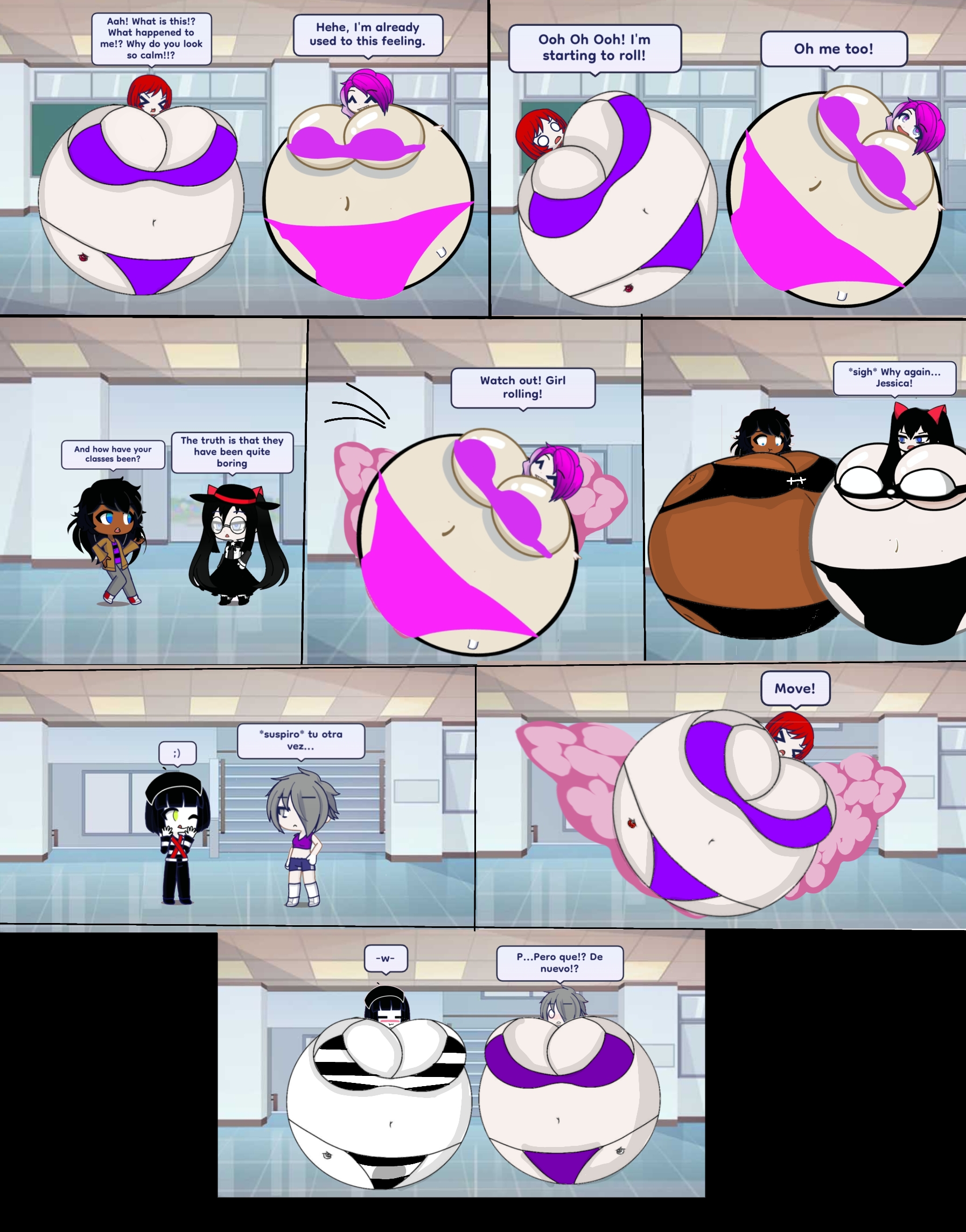 Kids Inflation Deviantart Inflation Outbreak at School (2/5) by JackOTesla on DeviantArt