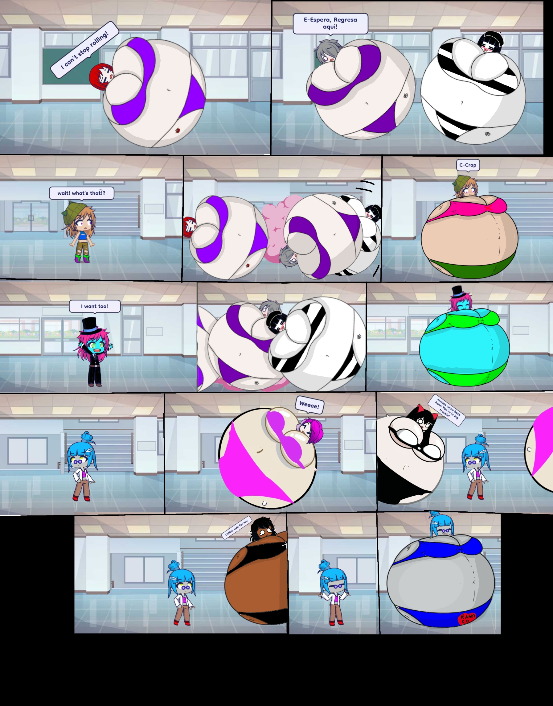 Kids Inflation Deviantart Inflation Outbreak at School (3/5) by JackOTesla on DeviantArt