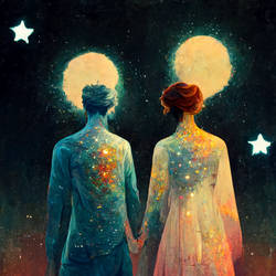 AI Art - Starry Couple 1