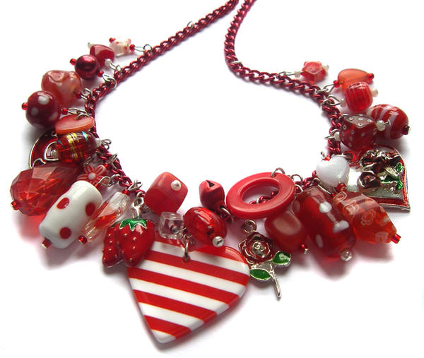 Red heart necklace