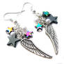 Wing and Star Earrings