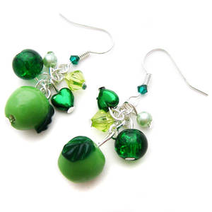 Granny Smith Apple Earrings