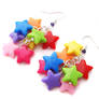 Rainbow Star Earrings