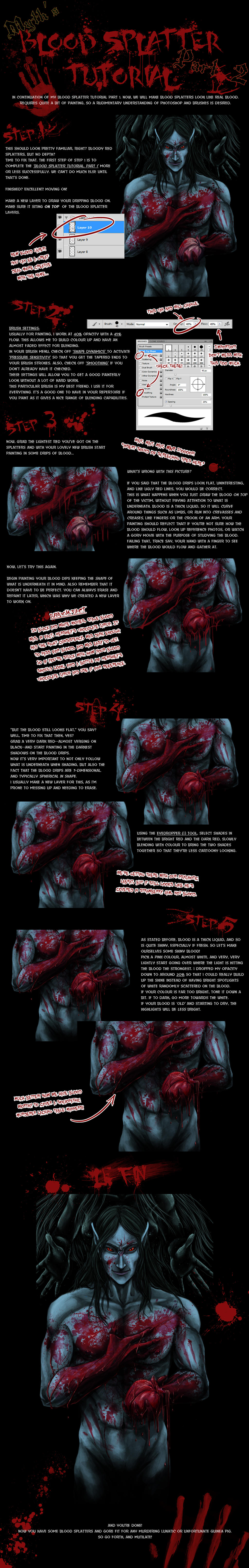 Blood Splatter Tutorial Part 2