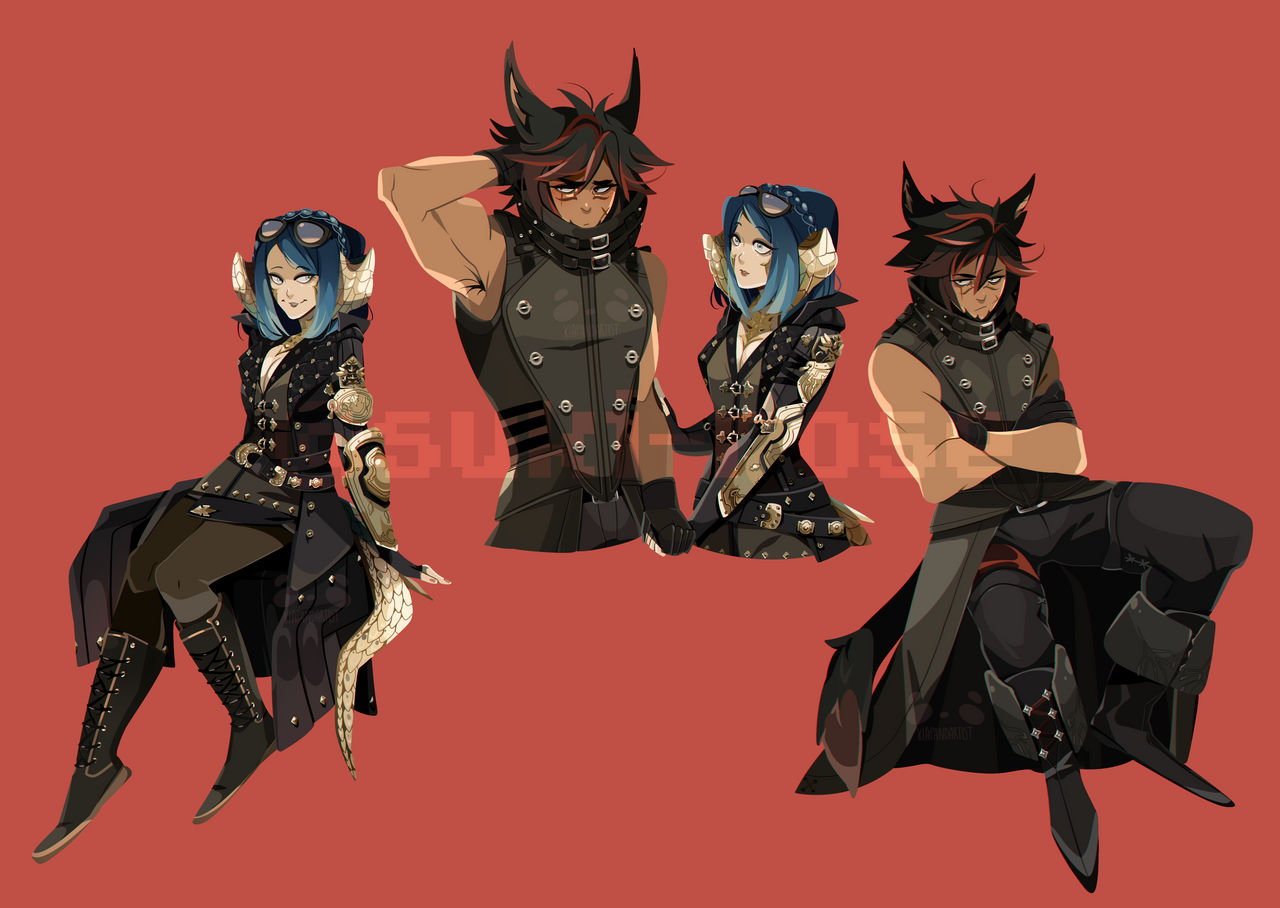 3 Poses Page COMMISSION Suki-rose by Kialun on DeviantArt