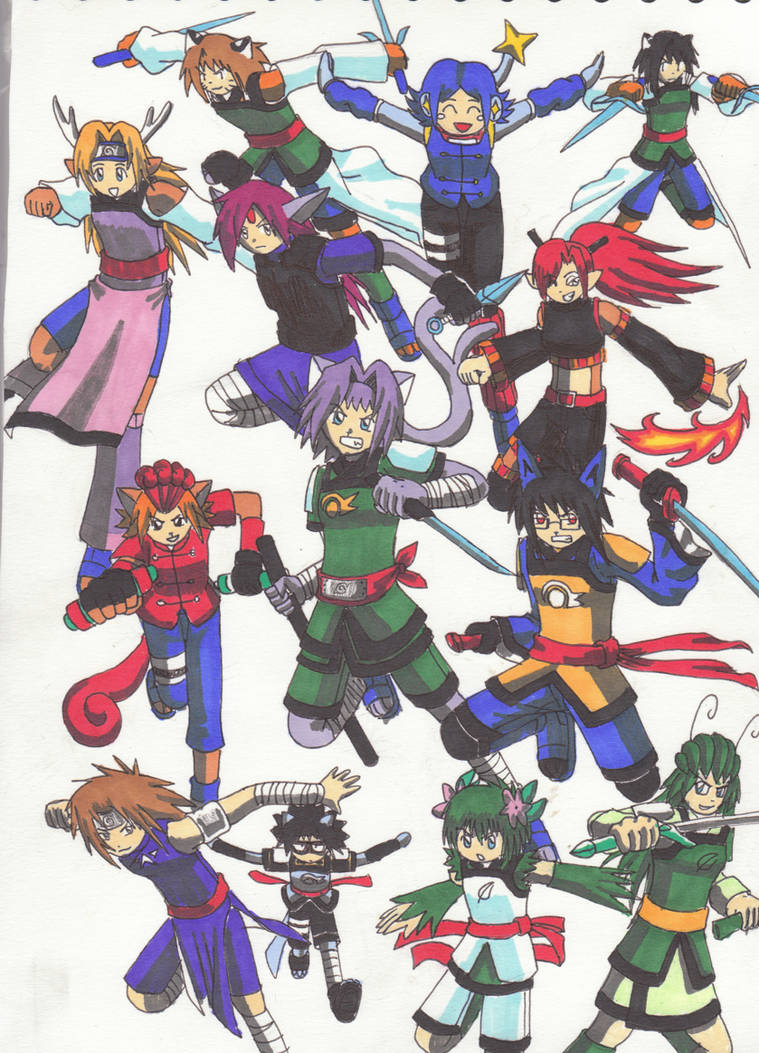 Every OC Colour Version by alliaxandromeda on DeviantArt