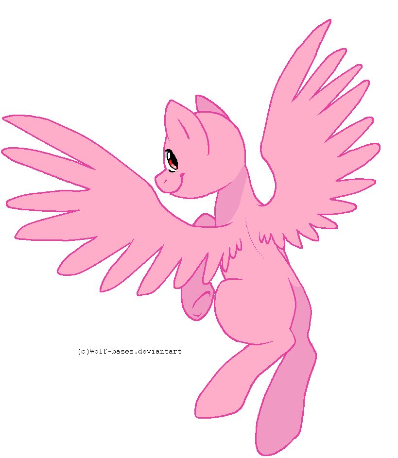 Flying Pony Base by Wolf-Bases on DeviantArt