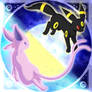 Espeon and Umbreon