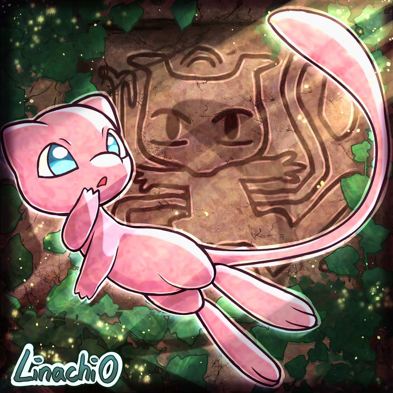 Mew Origin Poketober Day 15: Legendary Pokemon - Mew by Linachi0 on DeviantArt