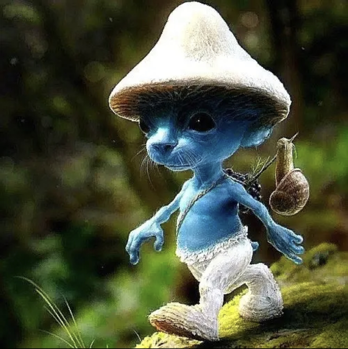 Hunky Smurf Cat by TVideshow on DeviantArt