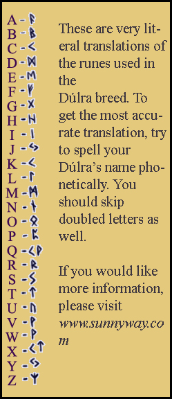 Dulra Runic Alphabet/Translator