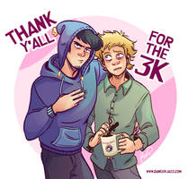 Tweek x Craig - 3k Instagram art celebration