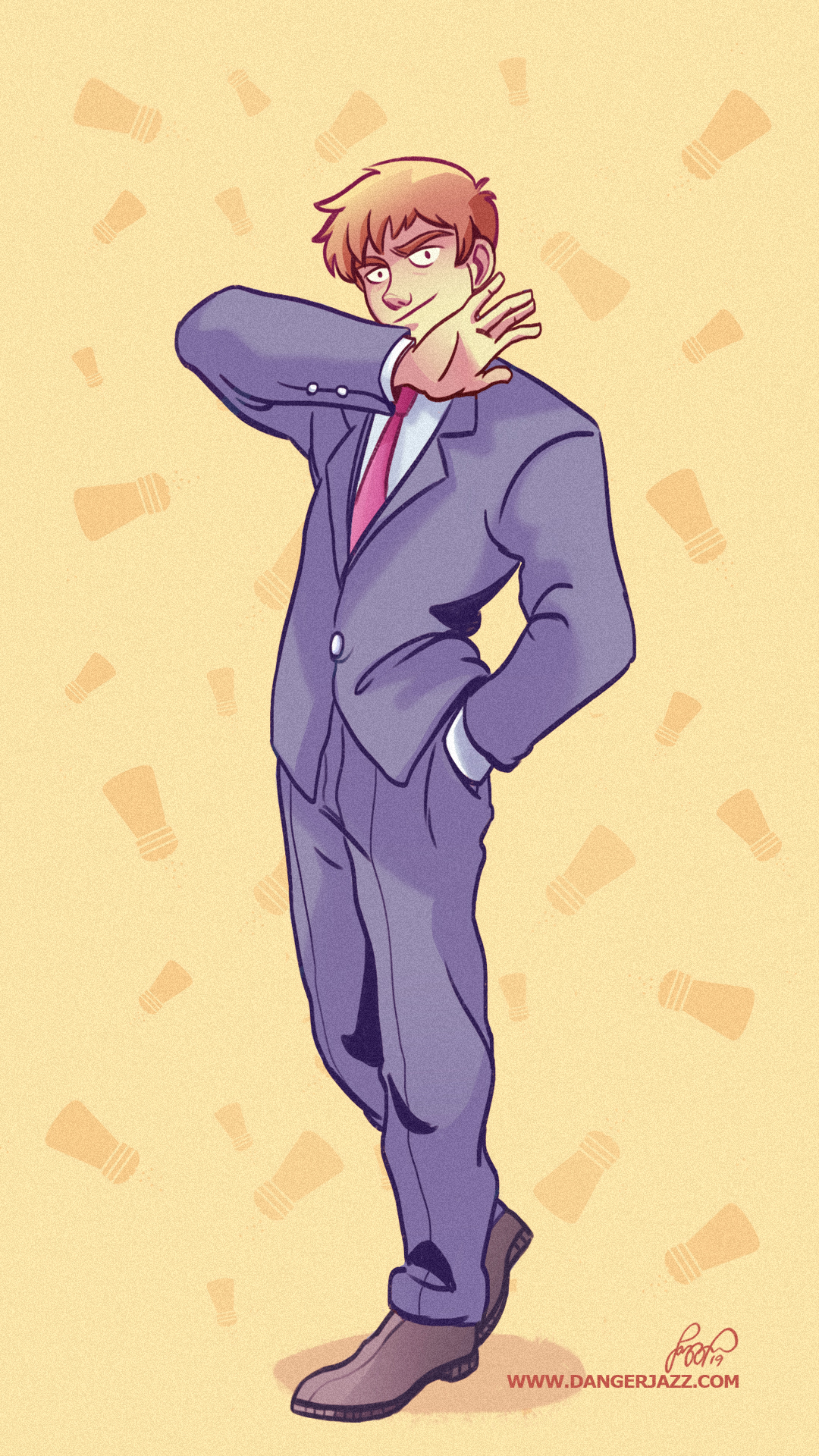 Reigen Arataka Phone Wallpaper Mob Psycho 100 By Danger Jazz On