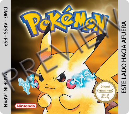 Pokemon Thunder Yellow Version Game Boy Advance Box Art Cover by Merrulas