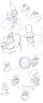 Princess and the Frog Sketches