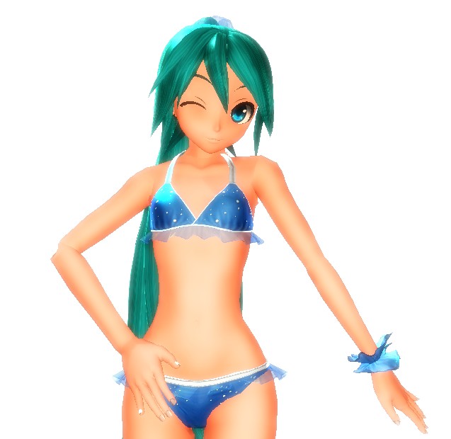 Blue bikini dl