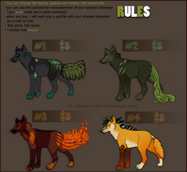 Wolf $5 adoptables. open
