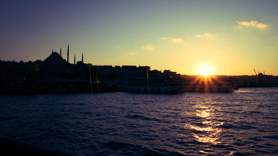 Sunset over the Bosporus