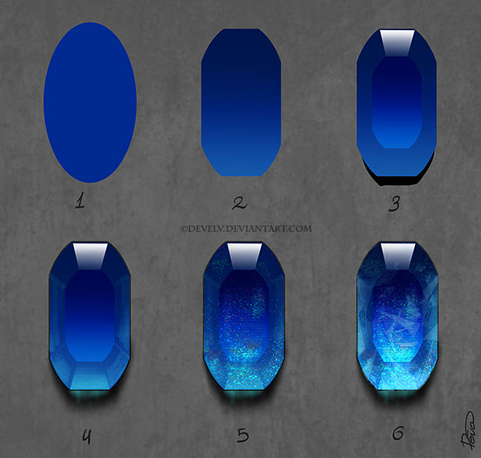 Tutorial: Painting Cabochon Gems by RexT-Rex on DeviantArt