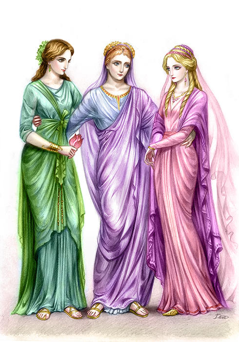 Nero and his male beloveds - Pythagoras and Sporus by Develv on DeviantArt