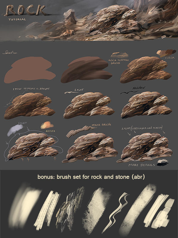 Rock tutorial - preview by Develv on DeviantArt