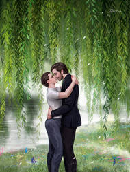 Kiss under the willows
