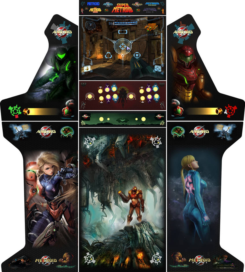 Metroid Arcade Machine Arcade bartop + stand TALENTEC 19in Metroid by TALENTEC on DeviantArt