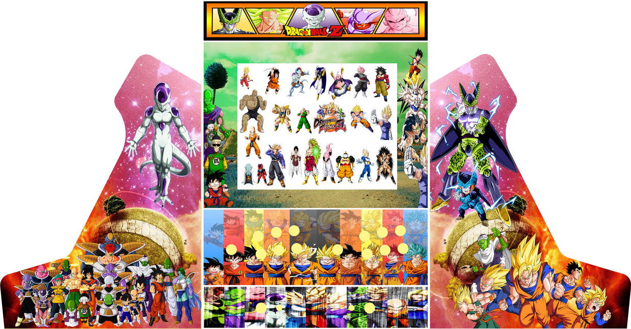 STICKERS DRAGON BALL Z pour Bartop Arcade + bonus EUR 40,00 - FR STICKERS DRAGON BALL Z pour Bartop Arcade + bonus EUR 40,00 - FR