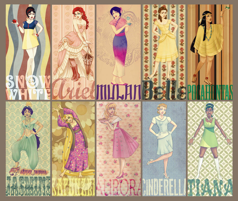 Disney Princess Project Disney Princess Project - Retro/Vintage by Vimeddiee on DeviantArt