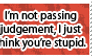 Passing Judgement Stamp