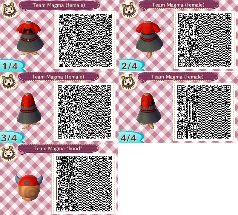 Animal Crossing Team Magma uniform (Pokemon R/S/E)