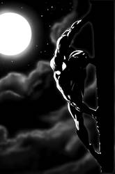 spiderman black and white